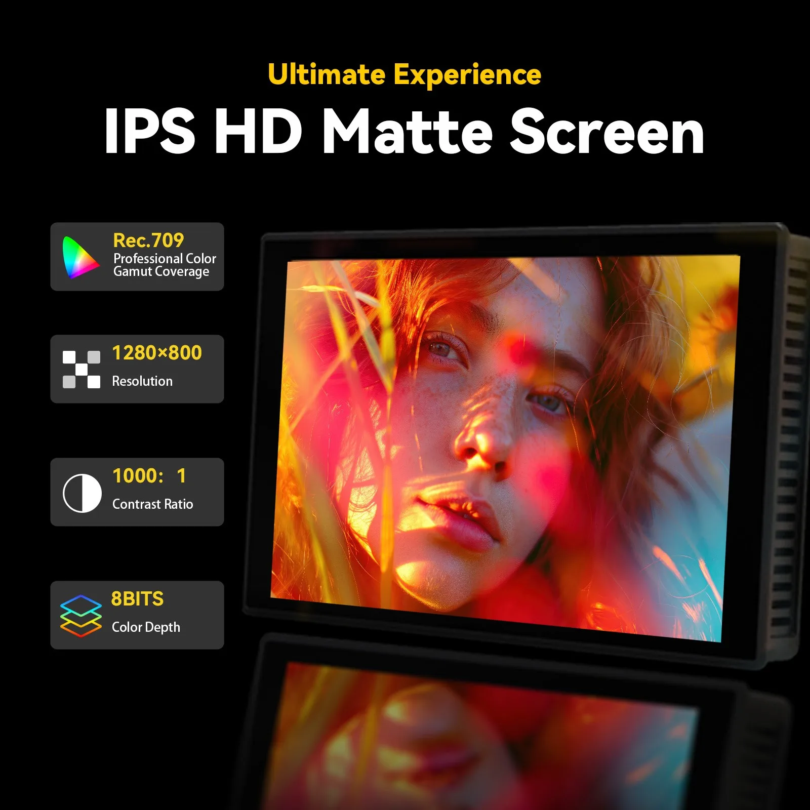 ​ PortKeys HD7T 1000nits alto brillo 7 "Monitor de pantalla táctil 3D LUT soporte HDMI 4K30p entrada herramientas de asistencia de vídeo para cámara