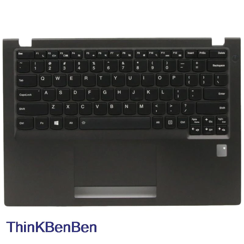 

US English Grey Keyboard Upper Case Palmrest Shell Cover For Lenovo V730 13 5CB0Q56273