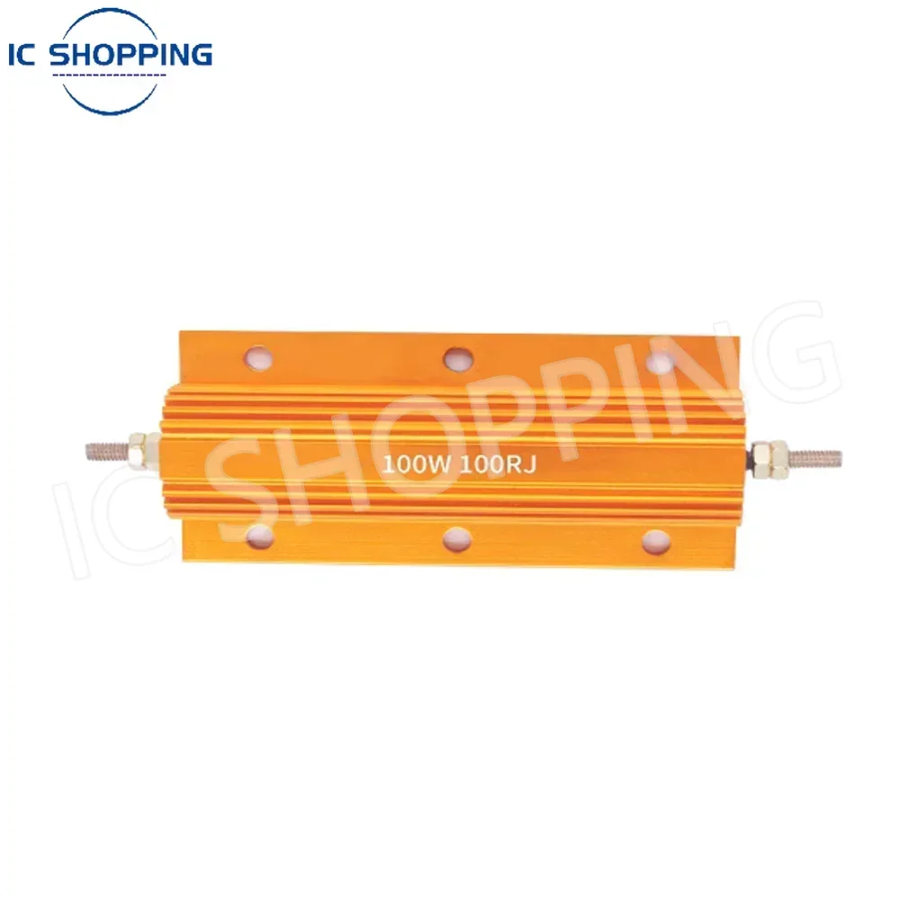 RXG24 Resistor Aluminium 100W, daya tinggi membatasi arus Resistor pre-charged otomotif Decoding 1R 2R 5R 6R 10R 20R 30R 100R