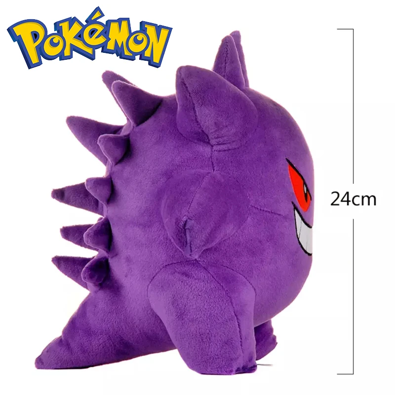 Jouet en peluche Pokémon Gengar, grand 12 pouces, 2 ans et plus, cadeaux en peluche Anime, Collection de loisirs Kawaii, cadeaux d'anniversaire