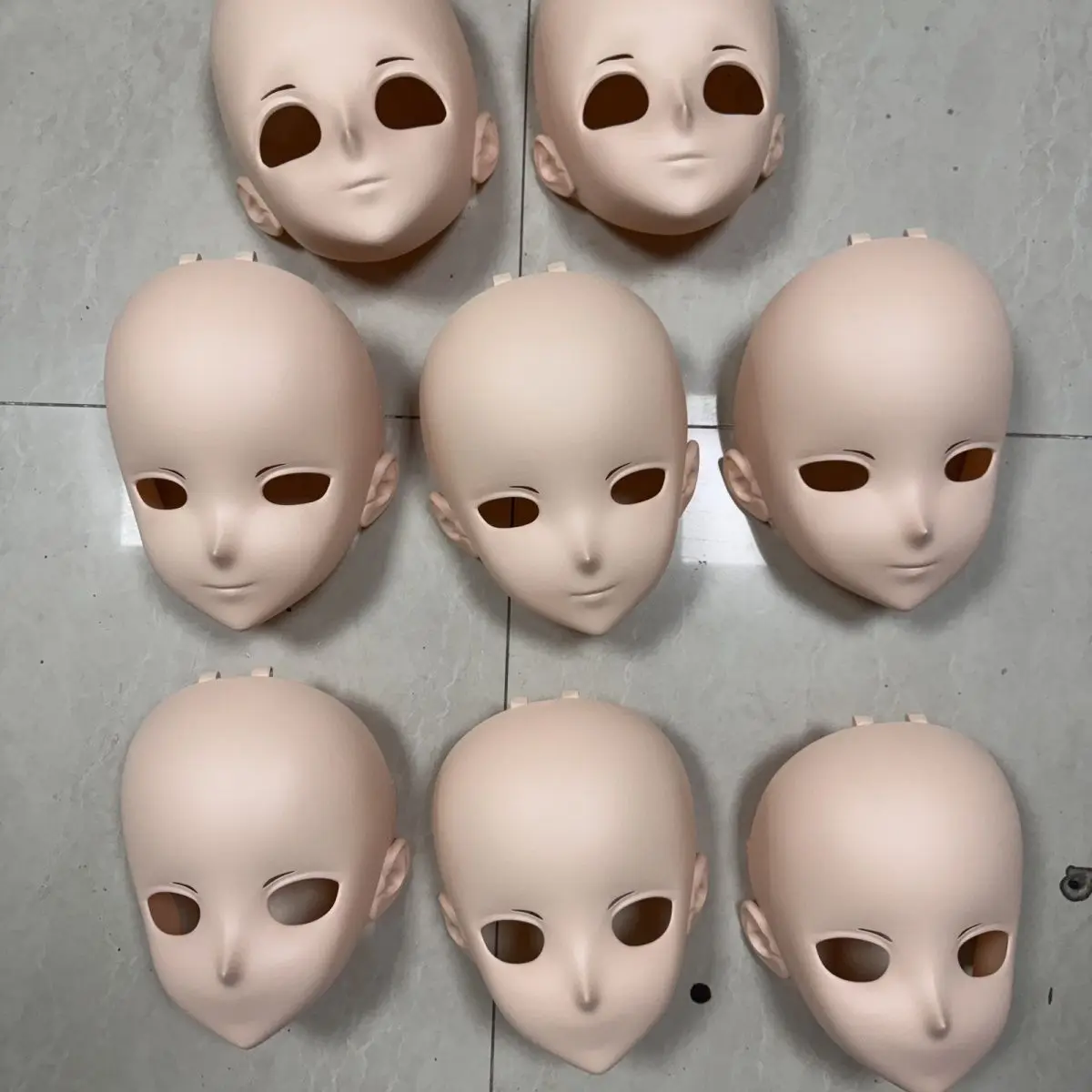 Personaggio originale Ragazzo/Bily Resina Colore della pelle Kig Mezza testa con serratura Anime Cosplay Maschera Kigurumi giapponese Accessori fai da te