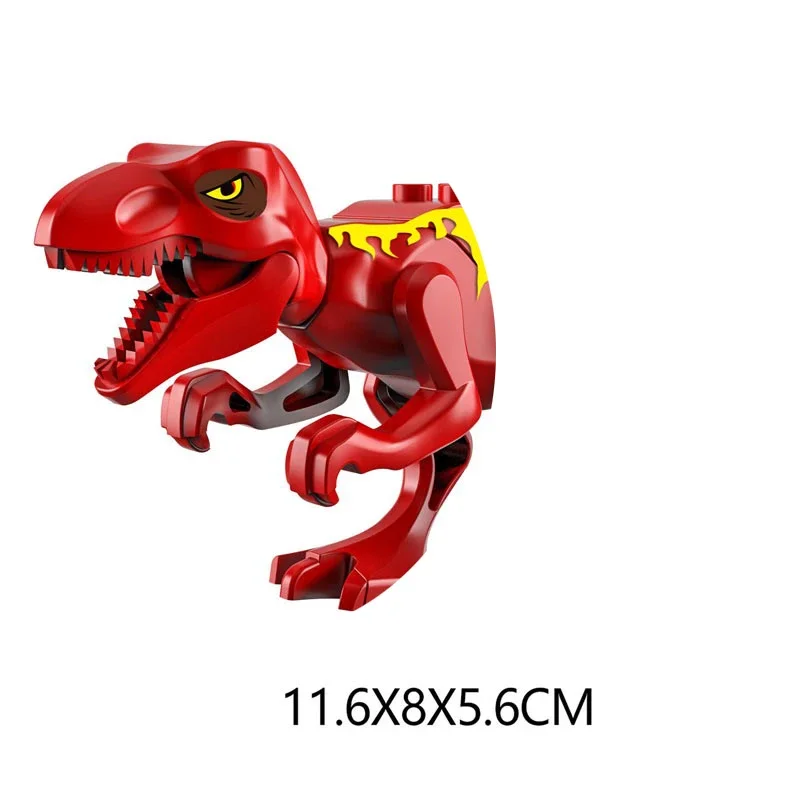 Big Sale!!! Jurassic World Dinosaurs Indoraptor Triceratops Indominus Rex T-Rex Model Building Blocks Toys For Children Toy Gift