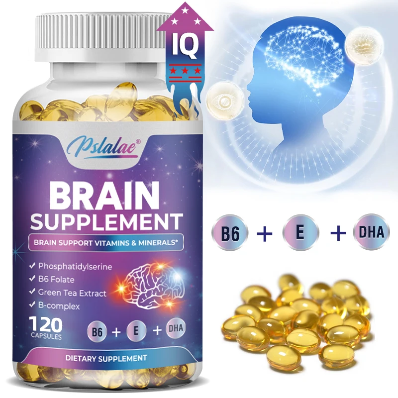 

Memory, Focus, Clarity, Energy Brain Supplement - Nootropic Brain Booster DMAE Bacopa and Phosphatidylserine Supplement