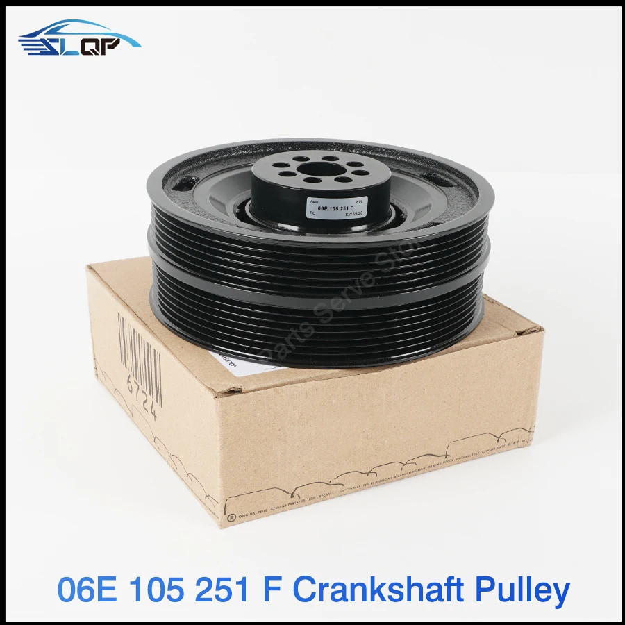 06E105251F For Audi Q7 A6 Q5 A4 A5 A8 Shaft Pulley Hight Quality Crankshaft Pulley  Touareg 06E 105 251 E