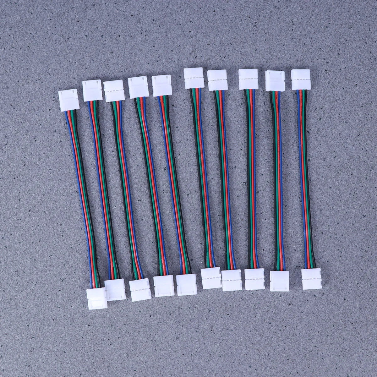 5 Pcs LED 5050 RGB Strip Light Connector 4 Pin Conductor 10mm Wide Solderless Strip to Strip Jumper led connector