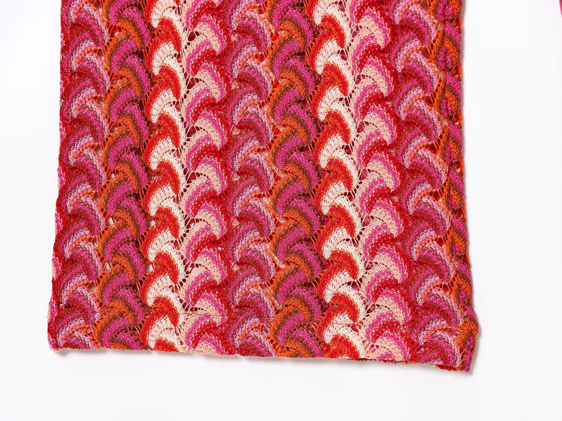 25 automne nouveau style européen et américain à la mode crochet tricoté taille haute pantalon droit décontracté