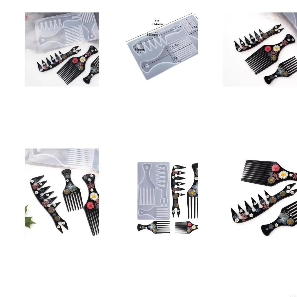 

R3MC Check Silicone Flom для литья Diy Hairdressing Check Check подходит для афро масляных волос.