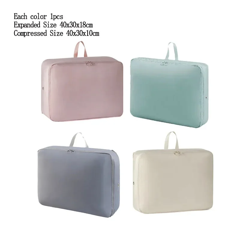 4 stks/set Compressie Verpakking Kleding Donsjack Katoenen Quilt Opslag Opvouwbare Grote Capaciteit Uitbreiding Organizer Bag