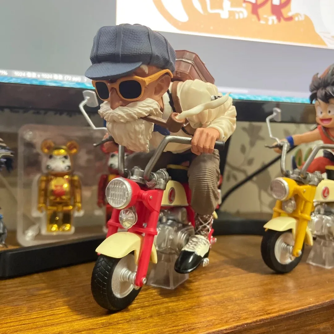 핫 드래곤볼 오토바이 시리즈 애니메이션 캐릭터 피규어 셴론 모델 장난감 크리링 손오공 베지터 트랭크스 슈퍼 사이야인 PVC 선물