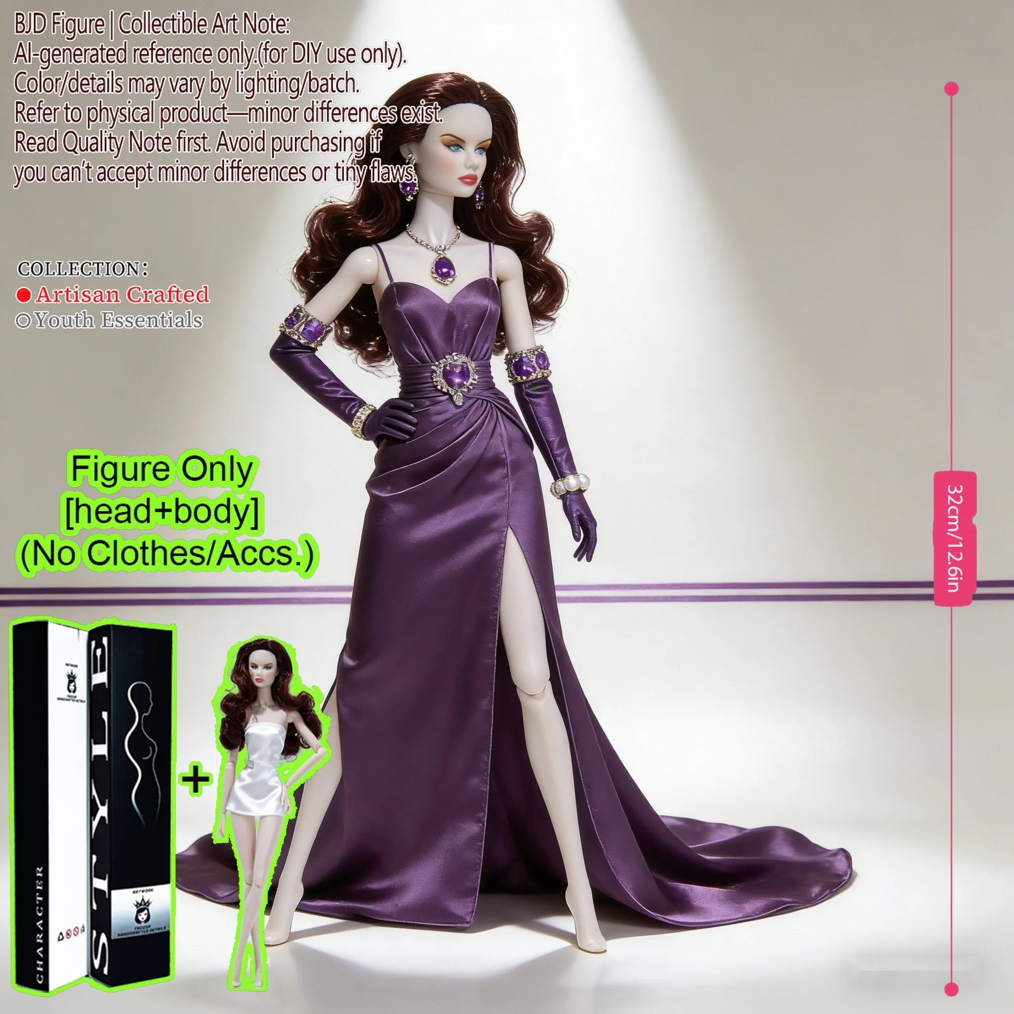 1/6 BJD MJD Supermodel Doll Articulated Body Realistic Skin Texture Collectible Action Figure Adult DIY Model NoClothes