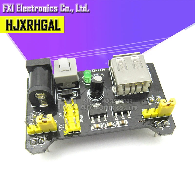 1PCS MB102 Breadboard Power Supply Module 3.3V 5V For Arduino Solderless Breadboard Voltage Regulator