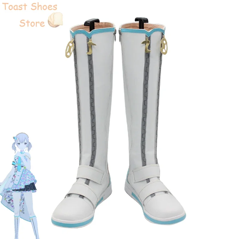 

Azusawa Kohane Cosplay Shoes Game Cute 2nd Anniversary Cosplay Props Halloween Carnival Boots PU Leather Shoes Costume Prop