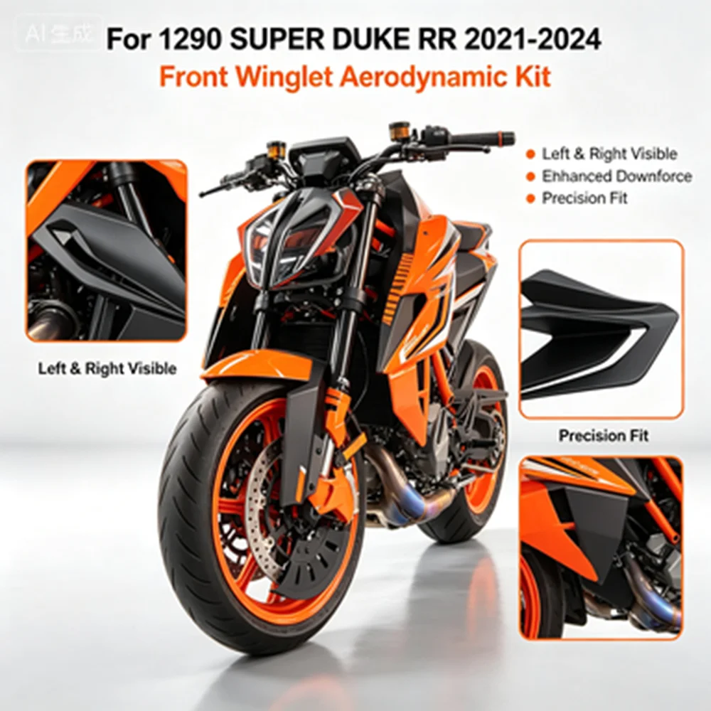 For 1290 SUPER DUKE / R / RR / EVO 2021-2024 Motor Spoiler Wing Air Deflector Front Damper GP Wings Modification Trim