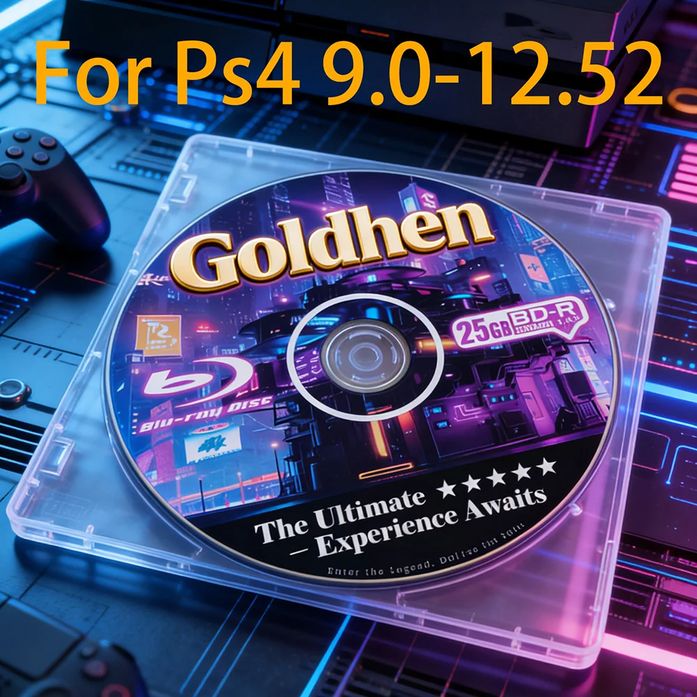 Nuevo y Último Dispositivo Todo en Uno para PS4 FW Jailbreak Gold Disc 9.0-12.52 con Payload Bootable para Crear y Copiar Juegos