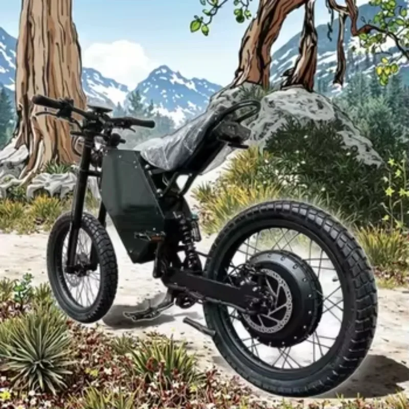 Outside Sports 26 Inch 8000w 72v Motorcycle Wheel Dirt Electric Bike Strong Powerful Electric bicycle for Men