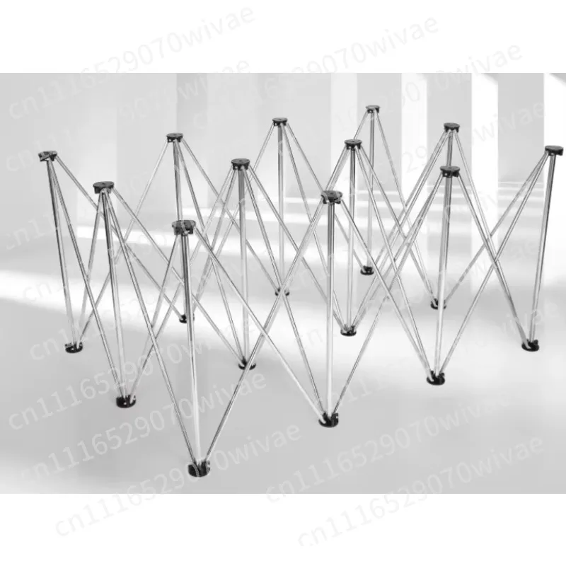 Foldable Portable Stainless Steel Spider‑Leg Workbench Multi‑Purpose Table for Woodworking Tile Work Vendor Stall