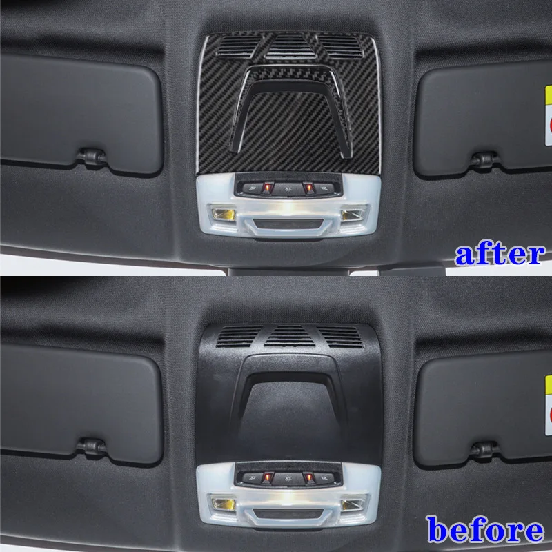 

For 19-22 Toyota Supra A90 Carbon Fiber Reading Lamp Panel Decoration Patch Interior Modification