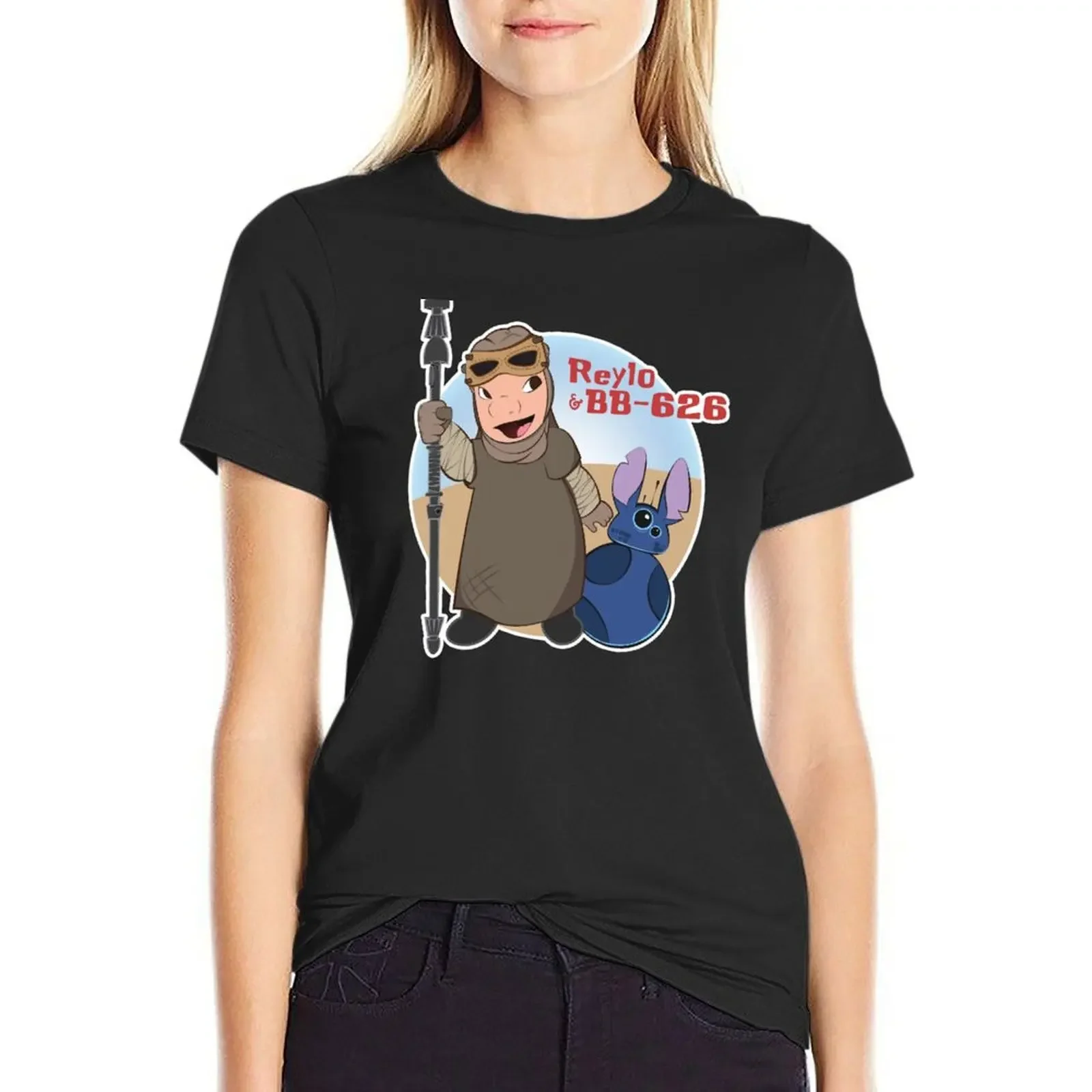 

Reylo & BB-626 T-Shirt Blouse funny funnys workout shirts for Women loose fit