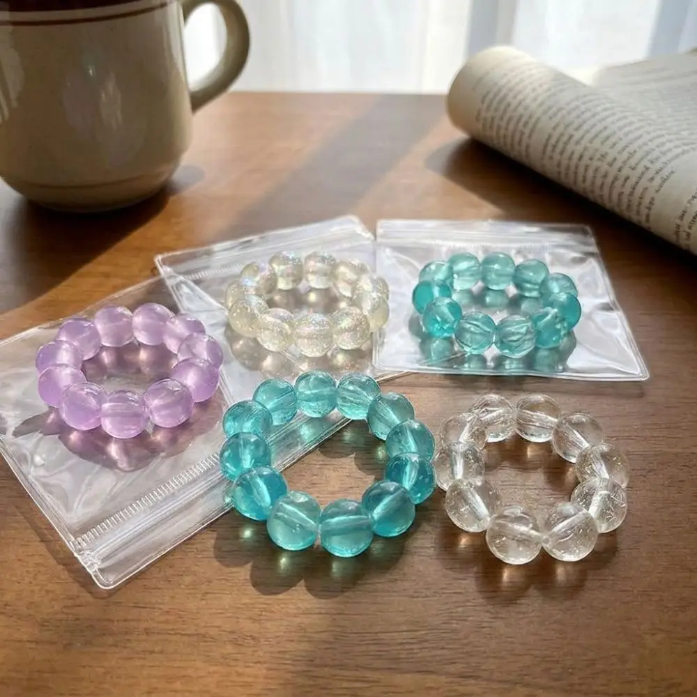3 Stück elastisches Armband mit Kristallperlen, sensorisches TPR-Armband, weiches Stressarmband, Handentspannungs- und Dehnungsarmband, Fidget-Armband, Geburtstagsgeschenk – Detail 7