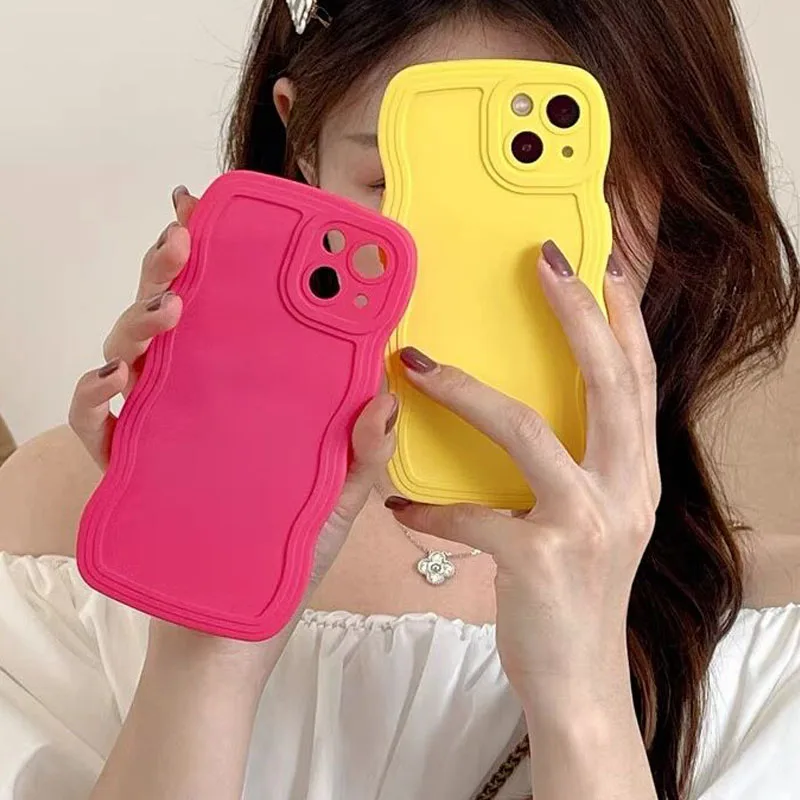 Candy Liquid Silicone Wave Phone Case For OnePlus 9 Rt 11 11R 10R 9R 9RT 10T 8T 1+9 ACE Pro Nord N20 5G CE 2 Lite CE2Lite Cover