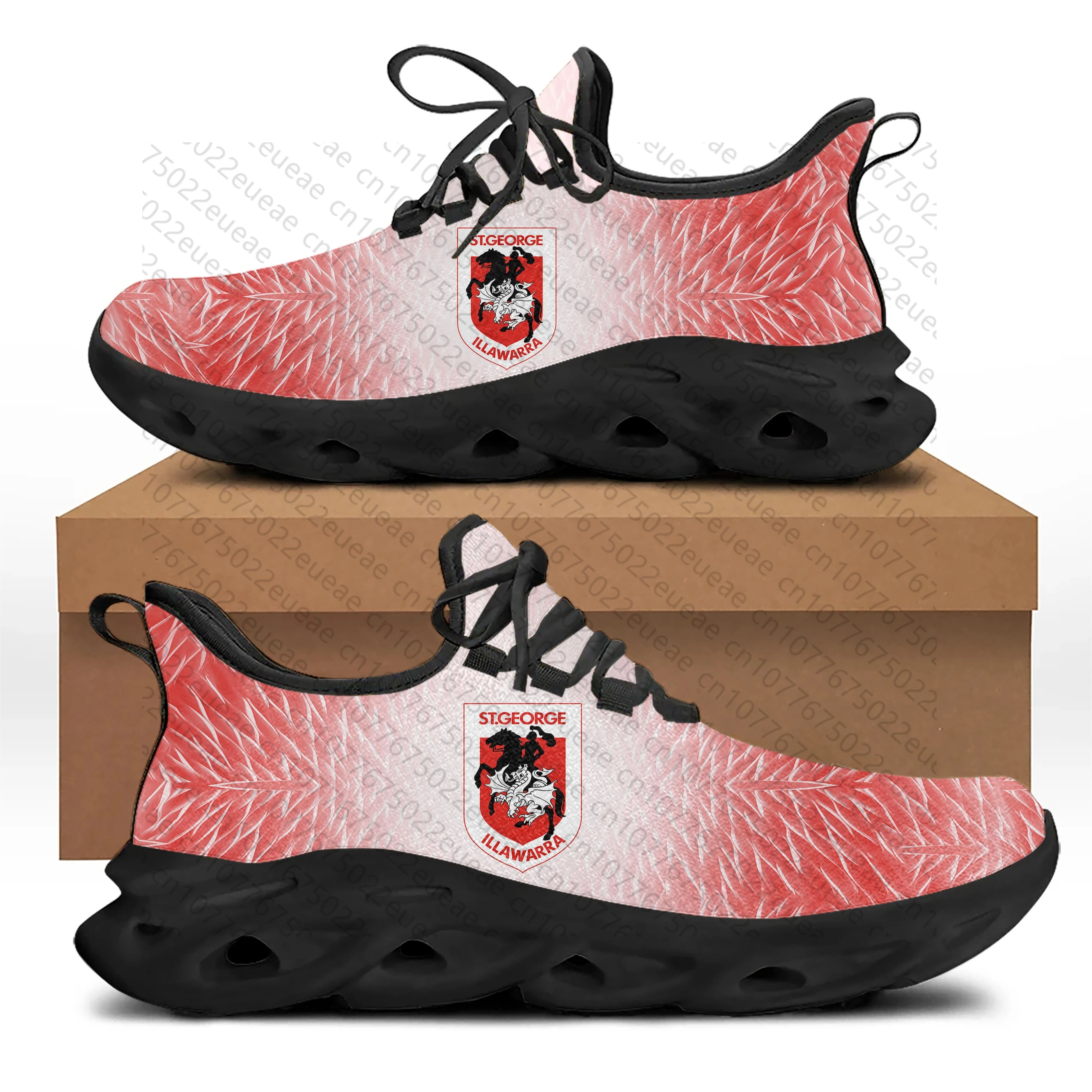 St.George Illawarra Dragons Australian Rugby Flats Sneakers Mens Womens Sports Shoes High Quality DIY Sneaker customization Shoe