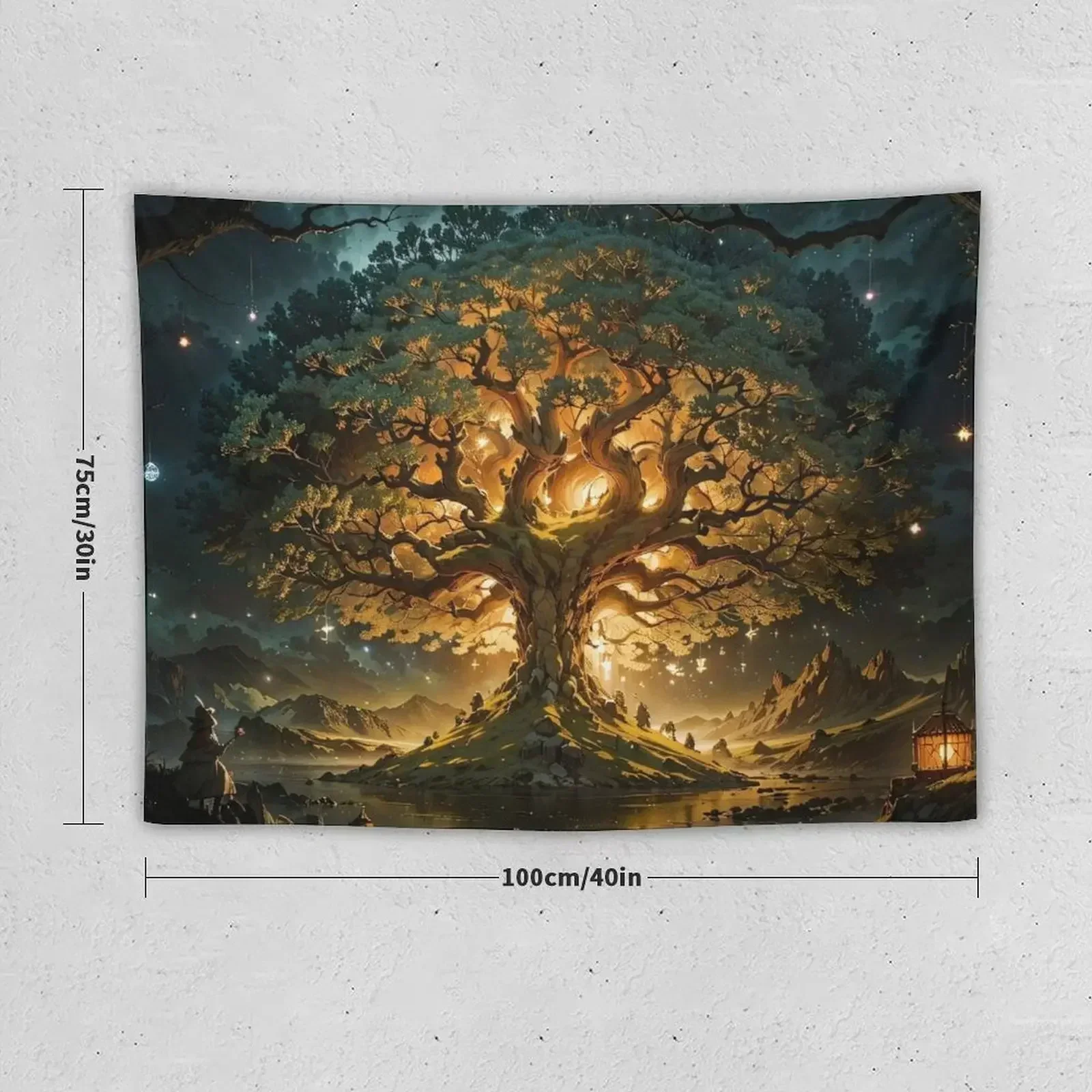 Whimsical Tree of Life Harmony Jigsaw Puzzles - Nature's Enchanting Tapestry Wall Decor On The Wall Tapestry