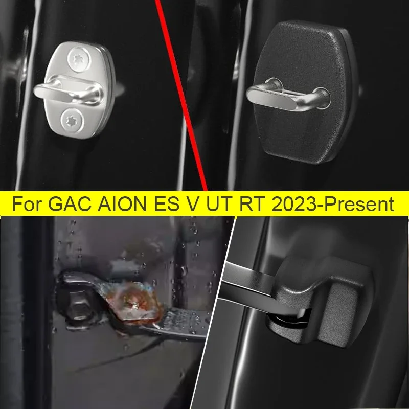 

For GAC AION ES V UT RT 2022-2026 Car Silicone Door Limiter Damper Pad 4PCS Lock Shock Absorber Door Check Arm Protector Cover