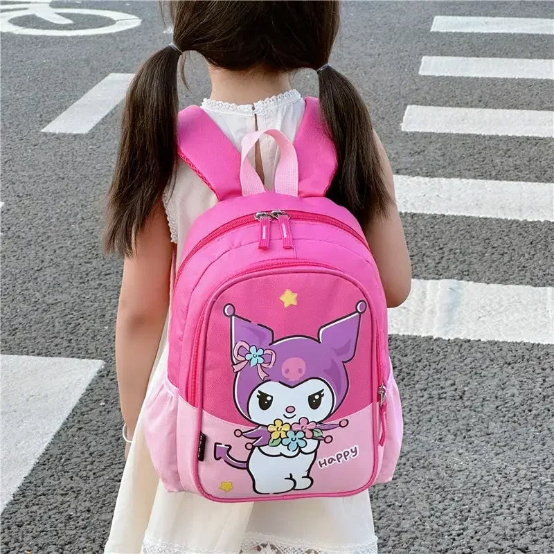 

Sanrioed Anime Kuromi My Melody Children Backpack Cute Kindergarten Schoolbag Cartoon Student Shoulder Bag Gift for Friend