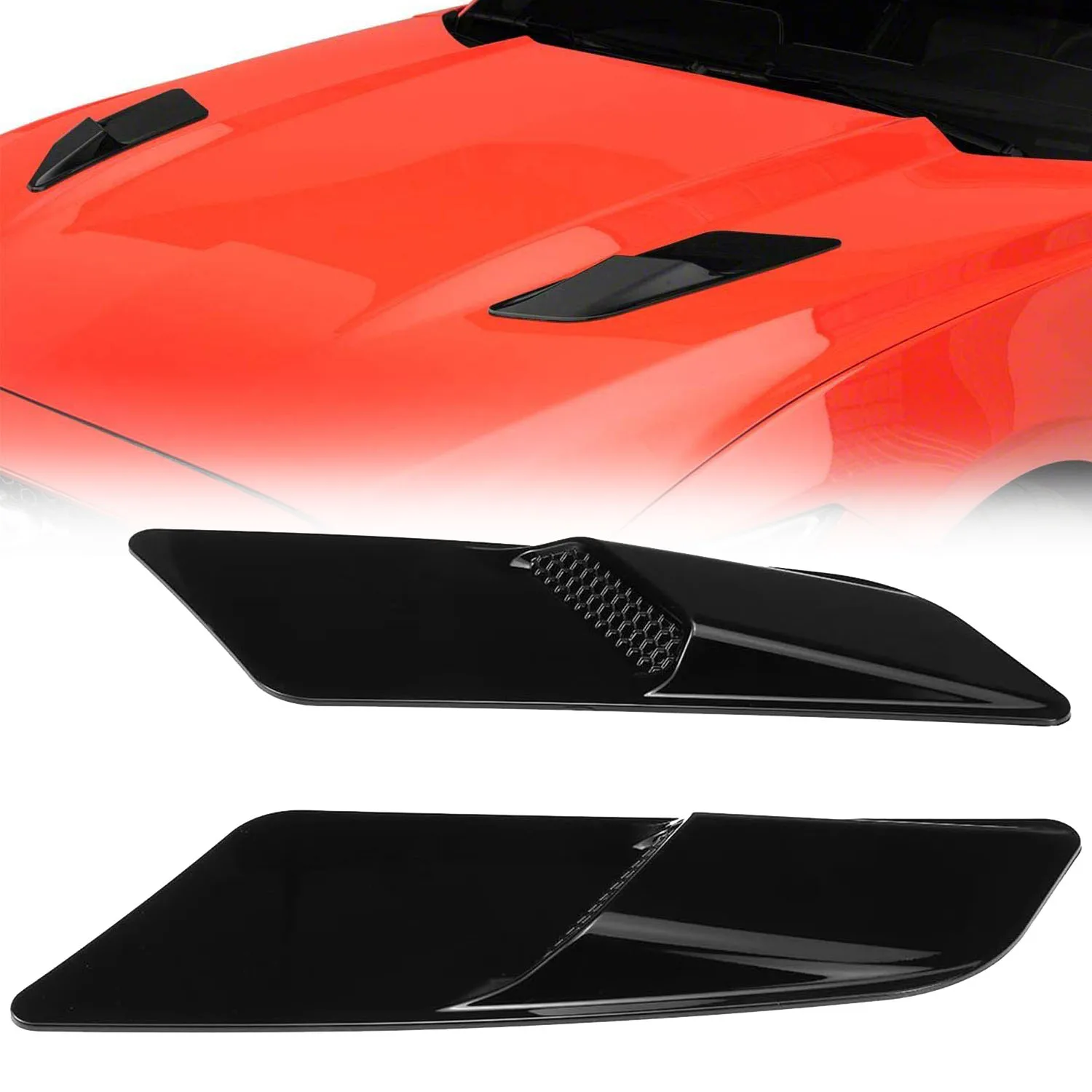 

Крышка вентиляционного отверстия капота, крышка двигателя, внешние аксессуары для Ford Mustang 2015-2017, декоративная накладка вентиляционного отверстия