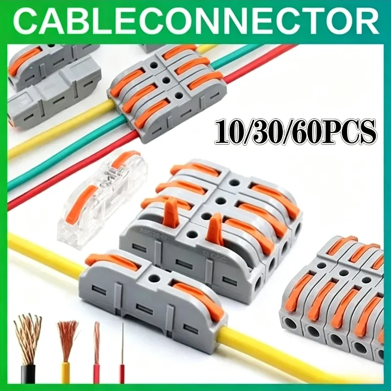 Quick‑Splicing Multiplex Butt Wire Connector, Compact Inline Electrical Cable Terminal Block for Home Circuit Wiring Projects