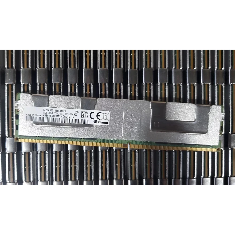 1Pcs For Samsung RAM 64GB 4DRX4 PC4-2400T DDR4 2400 Server Memory M386A8K40BM1-CRC4Q