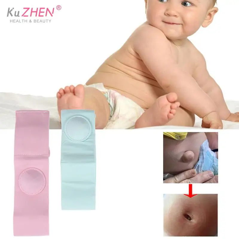 Sangle élastique en coton pour bébé de 0 à 1 an, ceinture de traitement de hernie ombilicale, sac respirant, 2 pièces