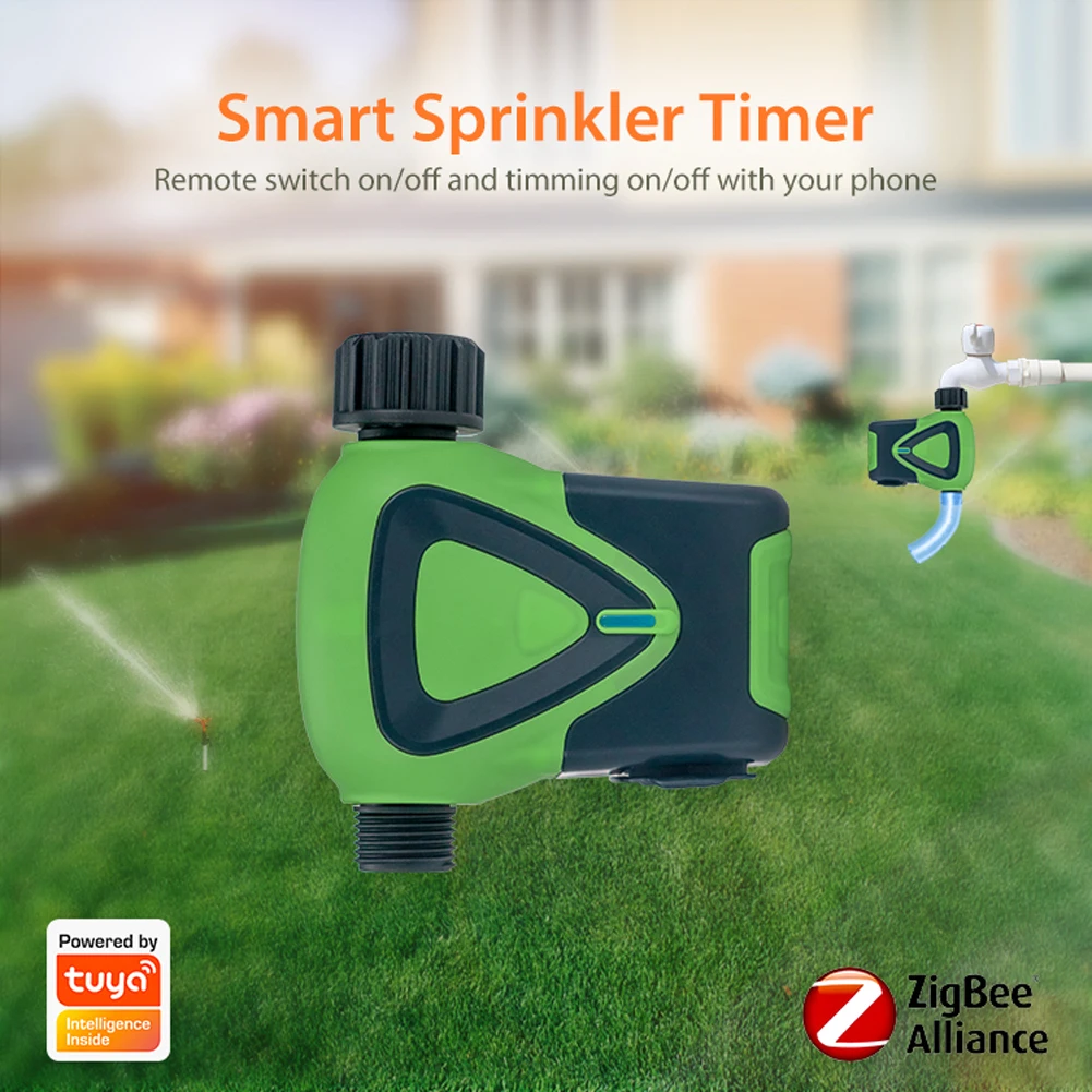 Tuya ZigBee 3.0 Sprinkler Timer Garden Automatic Watering Irrigation Timer Intelligent Timing Valves Controller