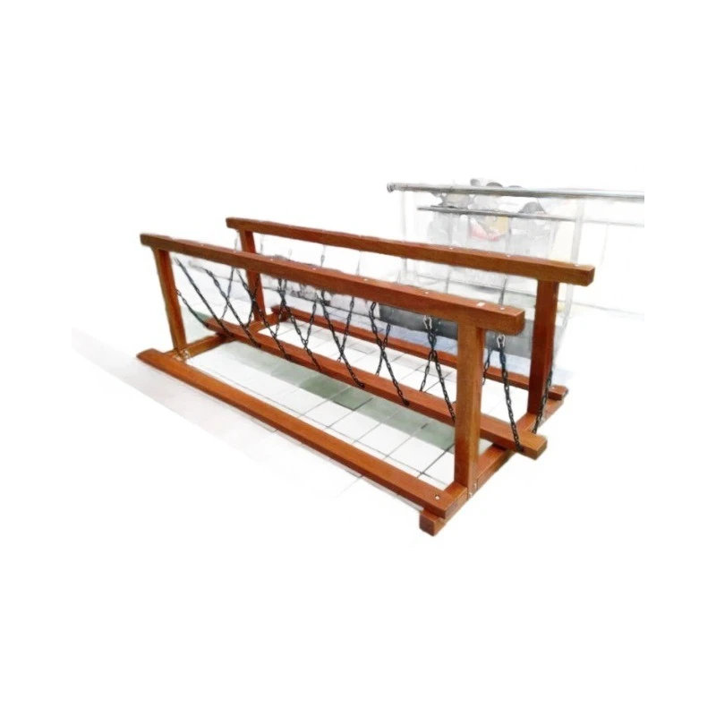Single-plank bridge combination. Balance beam teaching aids