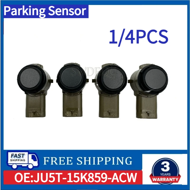 1/4 PCS JU5T-15K859-ACW PDC Parking Sensor Reversing Radar Compatible For Ford Explorer 2020-2024 Bronco Sport Escape