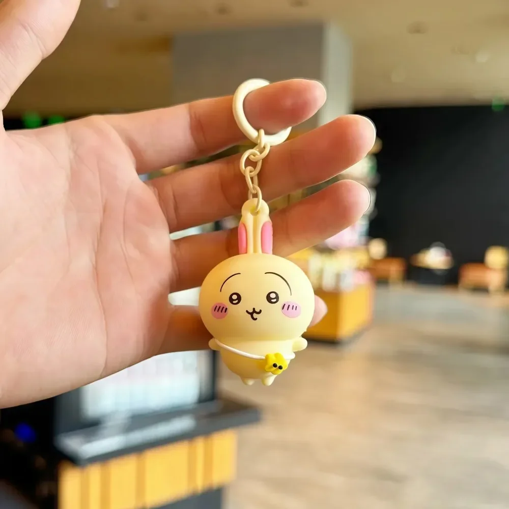 # NUEVO Llavero con Figura 3D de Chiikawa, Usagi Hachiware, Muñeca de Anime Adorable, Colgante para Bolso, Amuleto Kawaii para Mochila, Regalo de Navidad Coleccionable