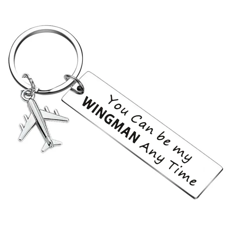 Couples Keychain Pilot Gift Fly Safe Because i Love You Flight Attendant Gift Traveling Keyring Long Distance Relationship Gift