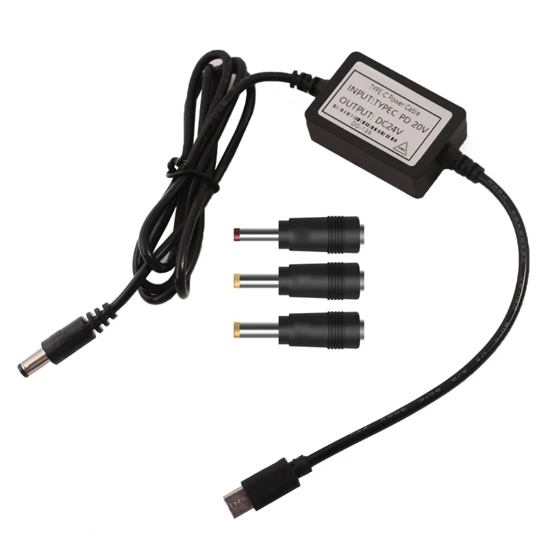 Universal Power Adapter Kits,USB C to 5.5x2.1mm Cable Power Supply Plug Dropship