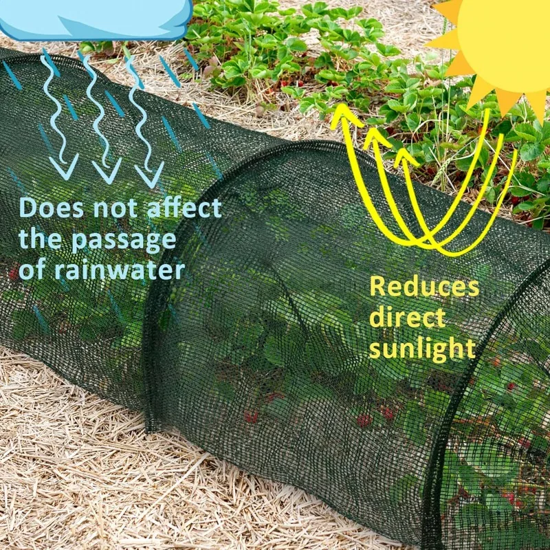 

Portable Greenhouse Sunscreen 3m Long Quick Release Garden Tunnel Sunscreen Cover