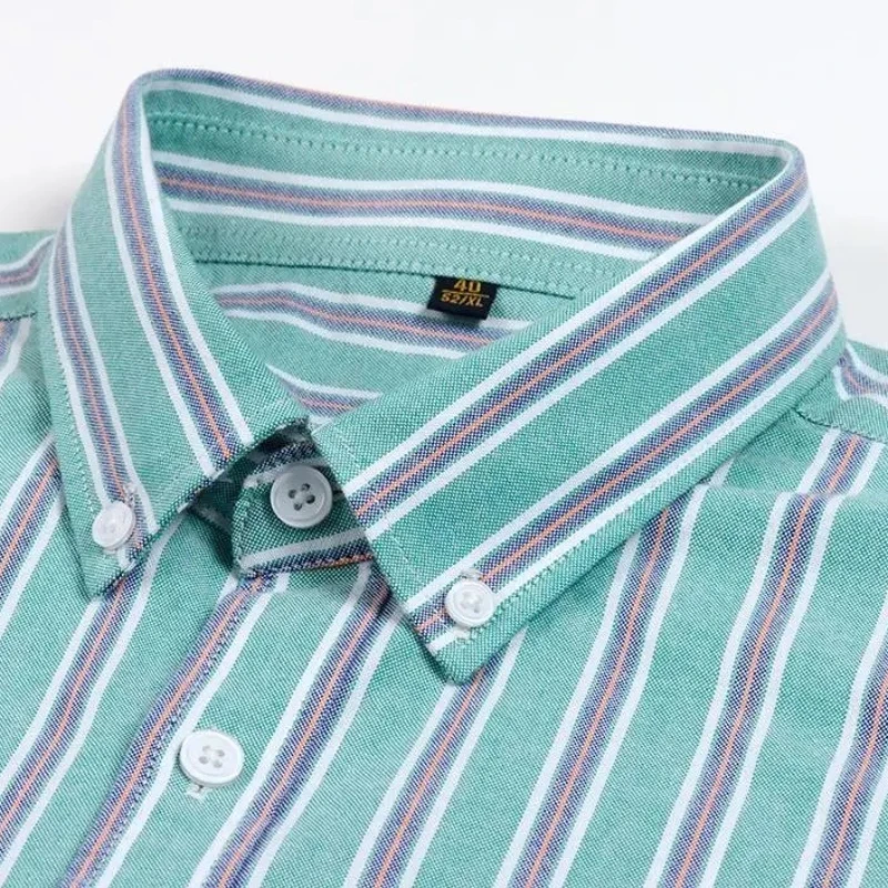 11XL Fits 160 KG Men Shirts 100 Cotton Long Sleeve Shirt for Men with Pockets Blue Navy Men Shirt Long Sleeve Slim Fit