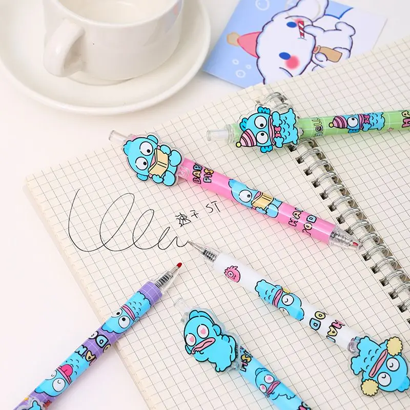 cartoon Hangyodon pens anime cartoon stitch press 0.5 black stationery students with school supplies pens office writing tool