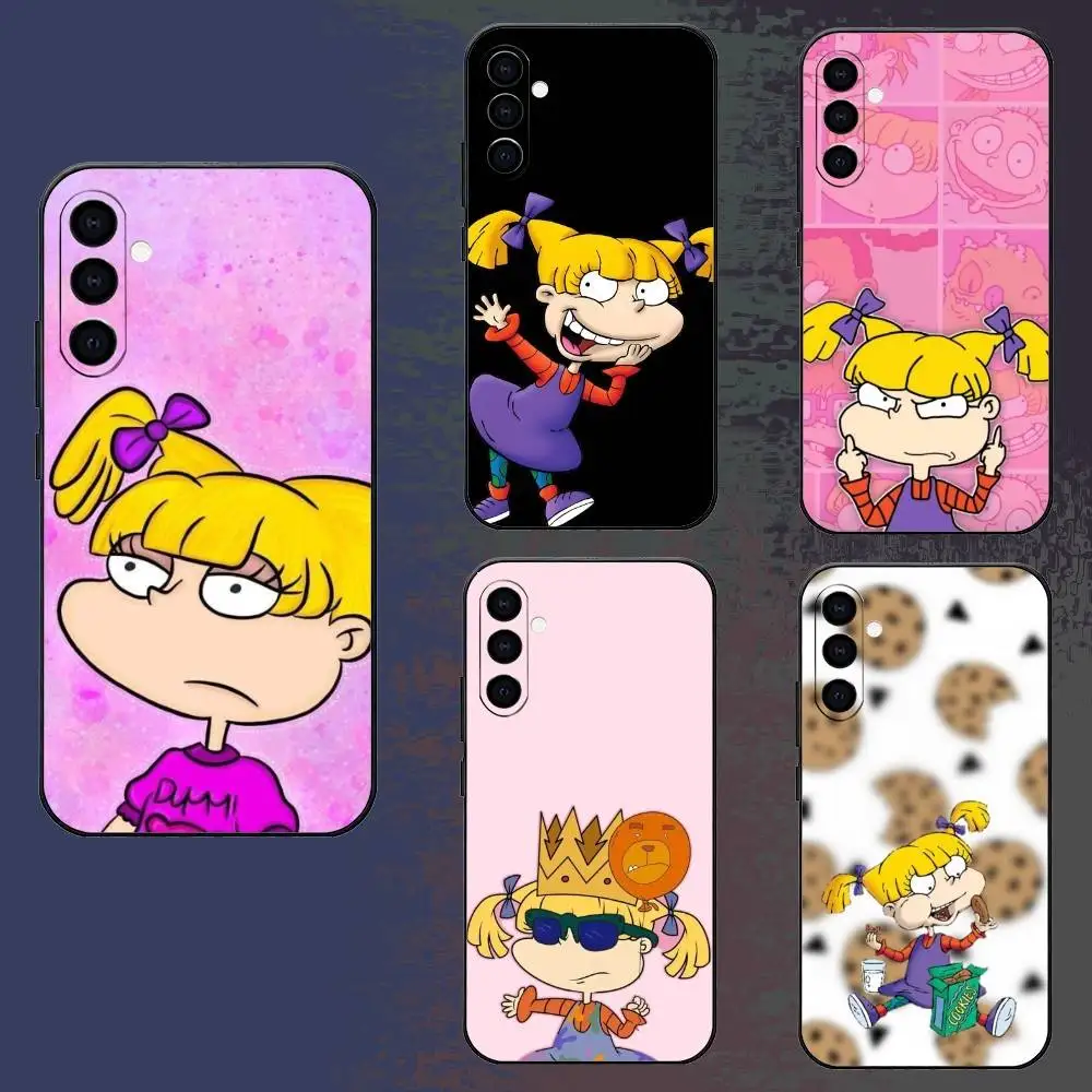 

Rugrat Chuckie Angelica Phone Case For Samsung Galaxy A73,A72,A71,A70,A52,A51 Others Soft Black Cover