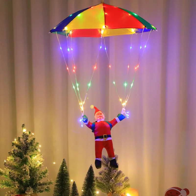 

Christmas String Lights LED Santa Claus Parachute Light String USB Power Outdoor Courtyard Christmas Decoration New Year Gift