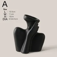 Creative Flower Vase Living Room - Ceramic Flower Pot Decoration 7