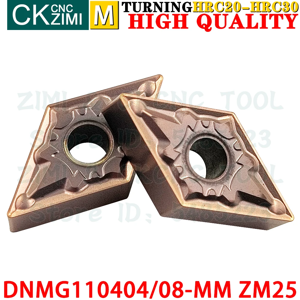 DNMG110404-MM ZM25 DNMG110408-MM ZM25 Carbide Inserts External Turning Inserts Tool DNMG 1104 Indexable Metal Lathe Cutting Tool