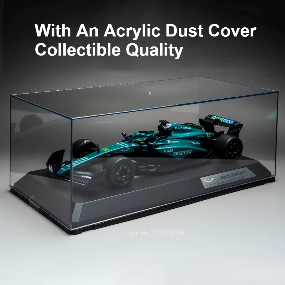 Coche de carreras F1 1:18, modelo de aleación fundida, juguetes, coche, neumático de goma, rueda delantera, dirección, coche deportivo en miniatura, regalo de Navidad para novio