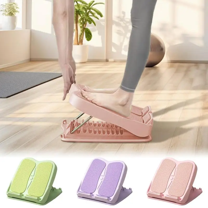 Calf Stretcher Slant Board Incline Board Adjustable Foot Steps Folding Stretch Strong Ankle Slant Board Calf Stretching