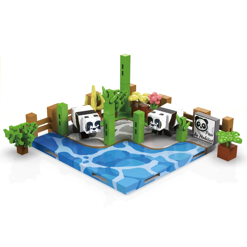 STEM Toys Mine World Magnet Cube Building Sets Magnetic DIY Building Blocks Christmas Creative Gifts for Kids Children Ornament