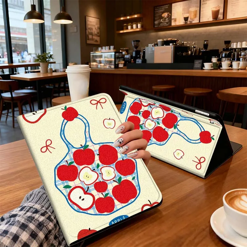 

Fruit Mesh Bag Pattern For iPad Pro 7 8 9 Gen 2 11 13 5th 6th 10th 11th M5 M4 12.9 10.9 10.2 Inch 2024 2025 Tablet Case