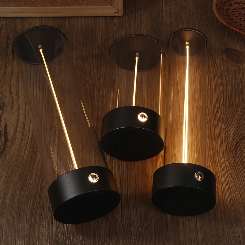 Mini minimalistische Tischlampe, kabellose LED-Schreibtischlampe, wiederaufladbar, moderne Nachtlichter, tragbare Nachttischlampen für Schlafzimmer